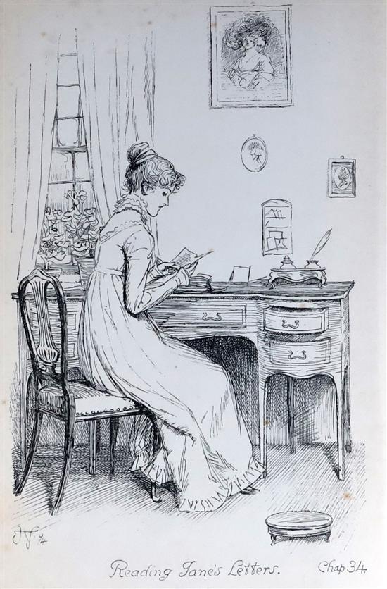 Austen, Jane - Pride and Prejudice, 8vo, original green cloth gilt, illustrated by Hugh Thomson, half title,